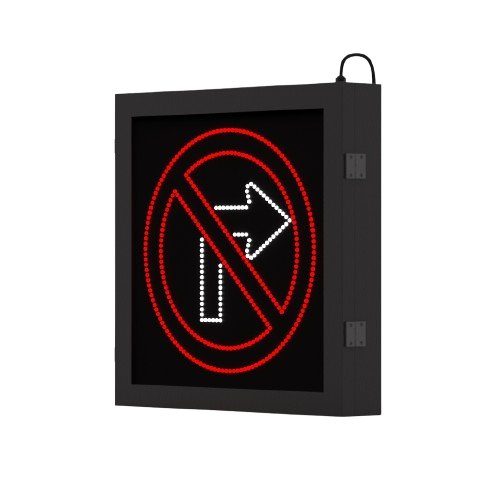 24” No Right Turn R3-1 Blank Out Sign