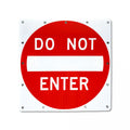 30" Solar Flashing Do Not Enter Sign for Safety