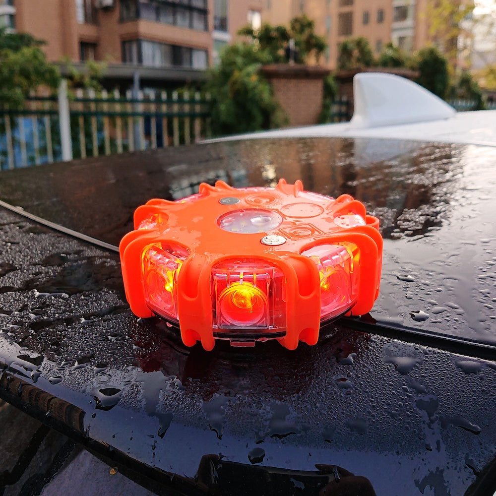 6 Piece LED Road Marker Warning