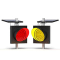 8" Solar Powered LED Flashing Beacon for Safety