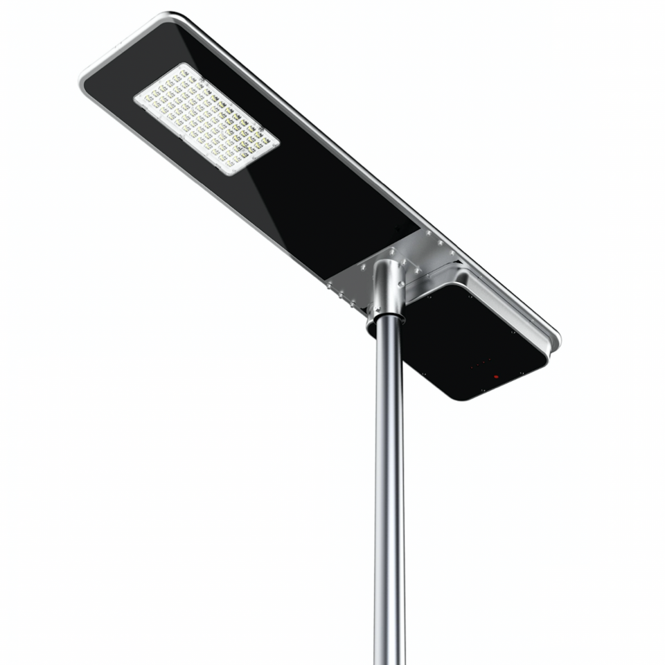 100W Solar Powered Parking Lot and Street Light