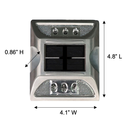48 Pack - 2 Sided Solar Powered Road Marker for Enhanced Safety