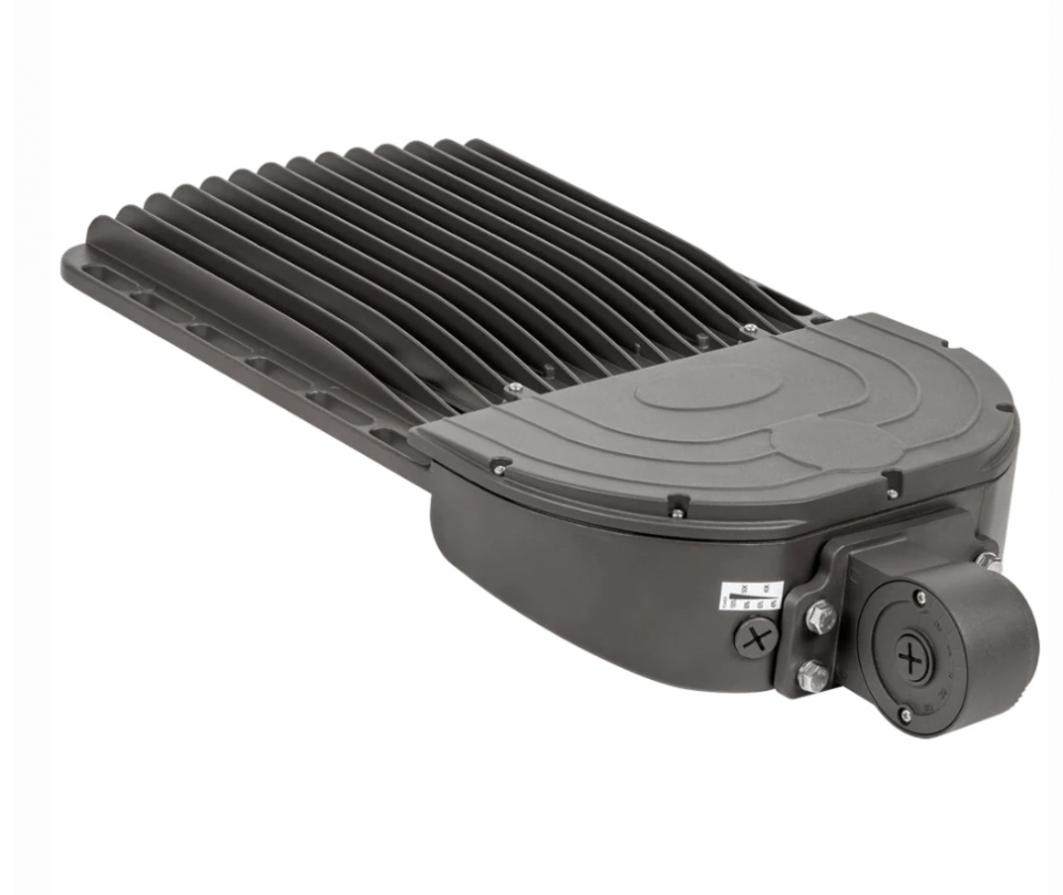 120W - 300W Adjustable Wattage AC Powered LED Shoebox Street Light with Adjustable Kelvin