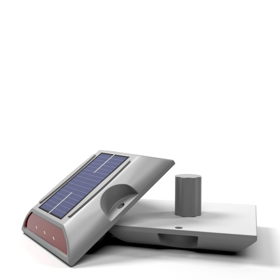 2 Sided Solar Powered Road Marker for Enhanced Safety