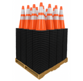 Bulk Pallet Pricing 36” Orange Traffic Parking Cone with Black 10lbs. Base