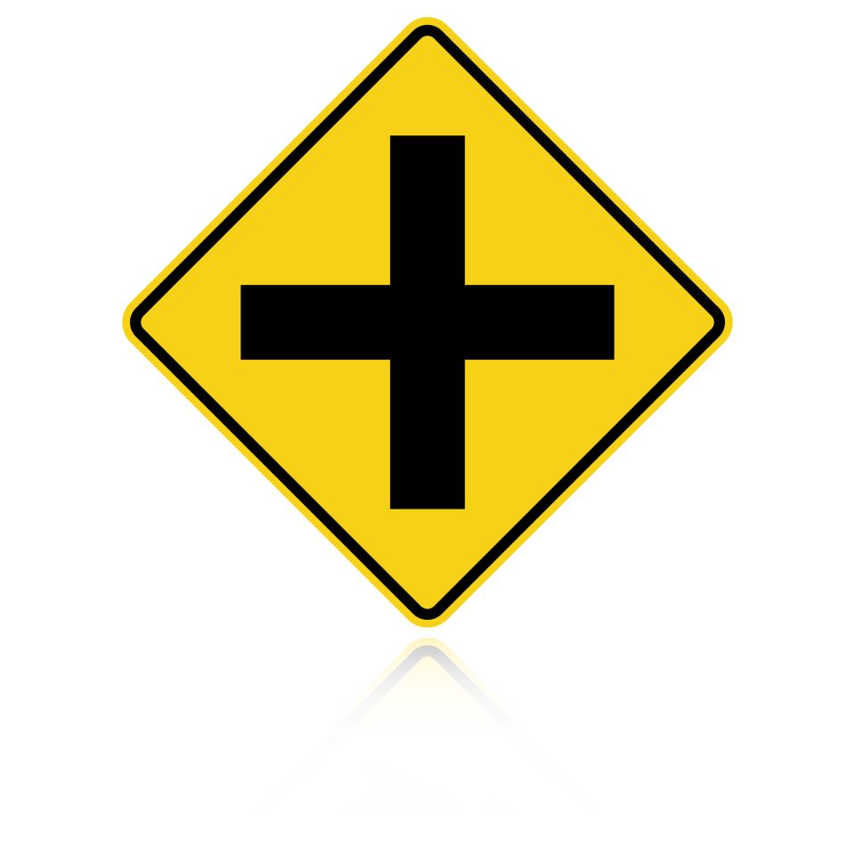 MUTCD W2-1 Crossroad Intersection