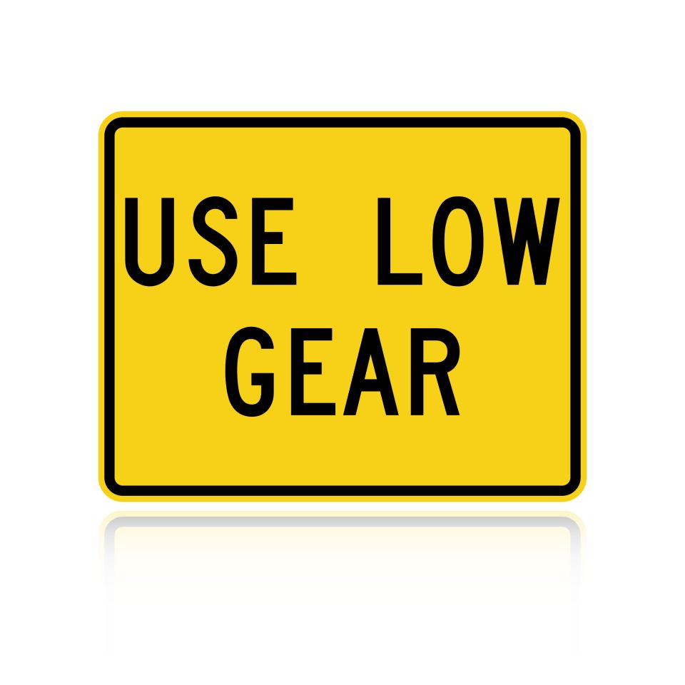 MUTCD W7-2P Use Low Gear