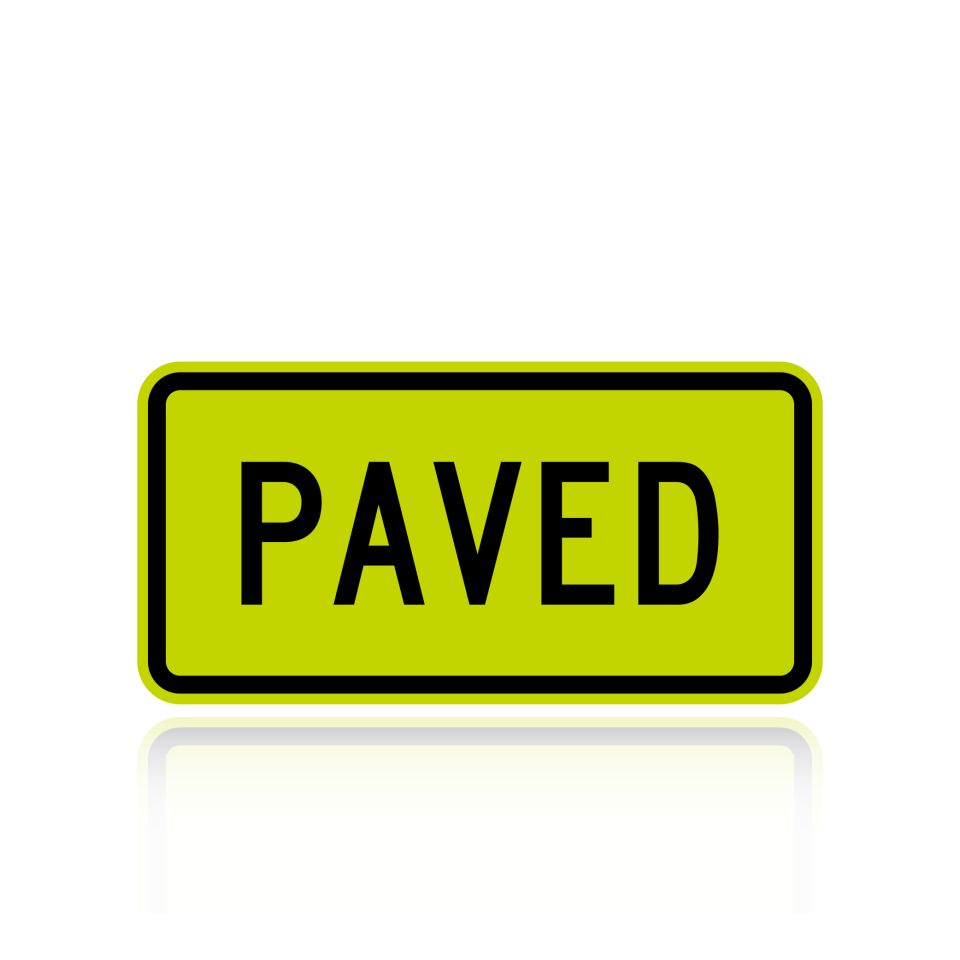 MUTCD W7-4FP Paved (plaque)
