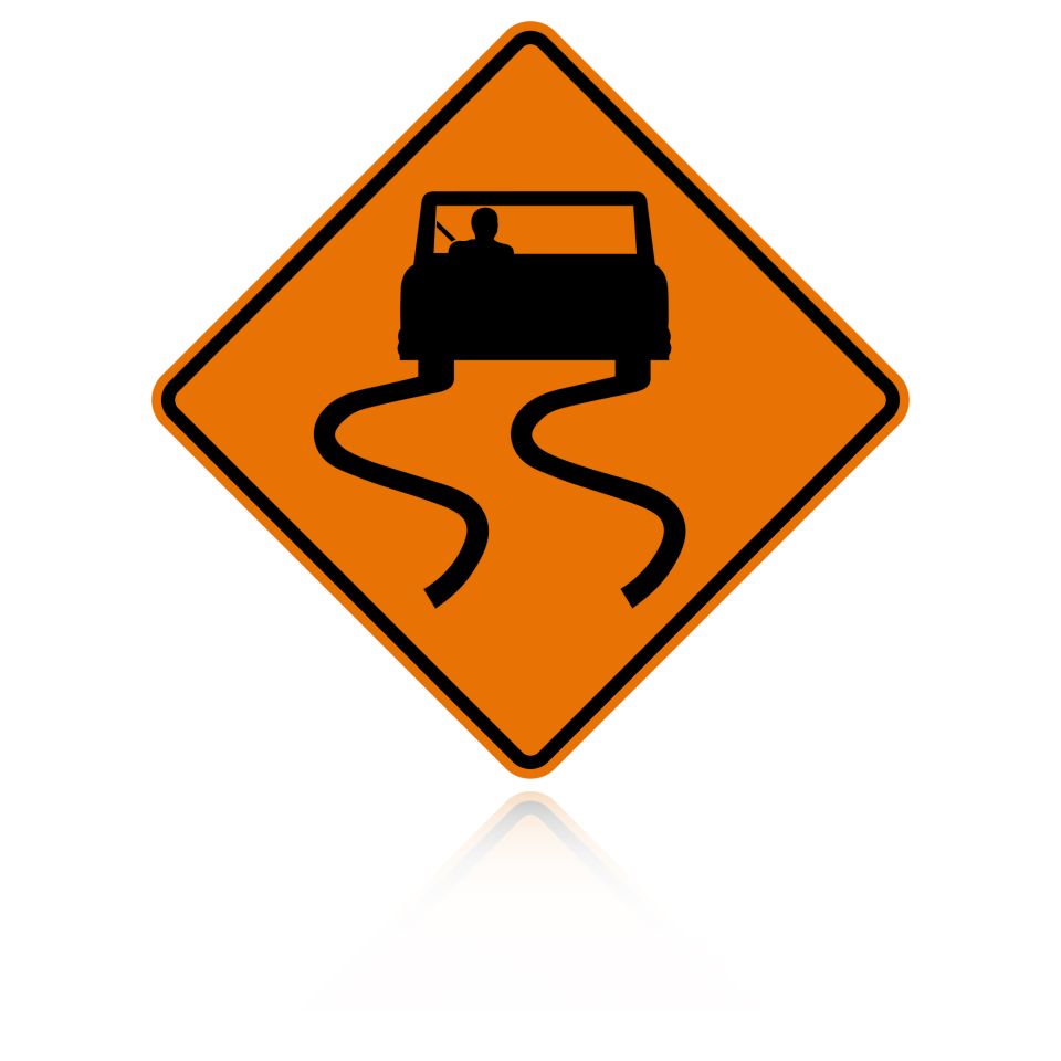 MUTCD W8-5 Slippery When Wet