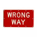 42" x 30" Solar Flashing Wrong Way Sign